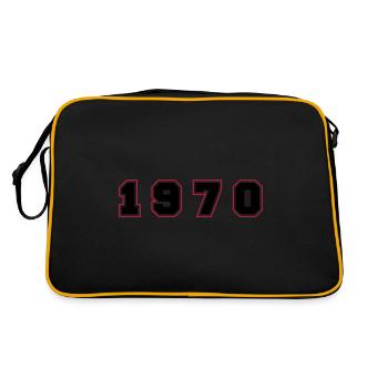 Numéro de l’année 1970 - Sac Retro - noir/or - Dos