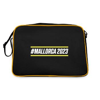 Mallorca 2023 - Retro Tasche - Schwarz/Gold - Hinten