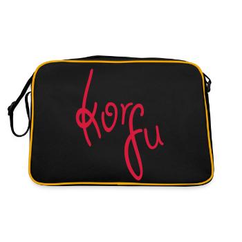 Corfu - Retro Bag - black/gold - Back