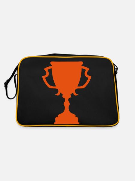 trophy cup sports trophy Trophäe - Retro Bag - black/gold - Back