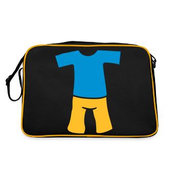 vêtements chaud t shirt top vêtements pantalons anzi - Sac Retro - noir/or - Dos