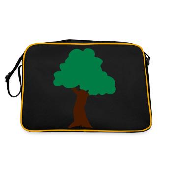 ♥Plant more trees to save the Earth & Environment♥ - Retro Bag - black/gold - Back