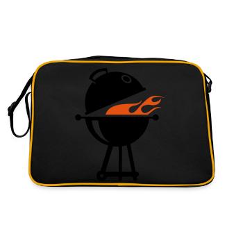 barbecue - Sac Retro - noir/or - Dos