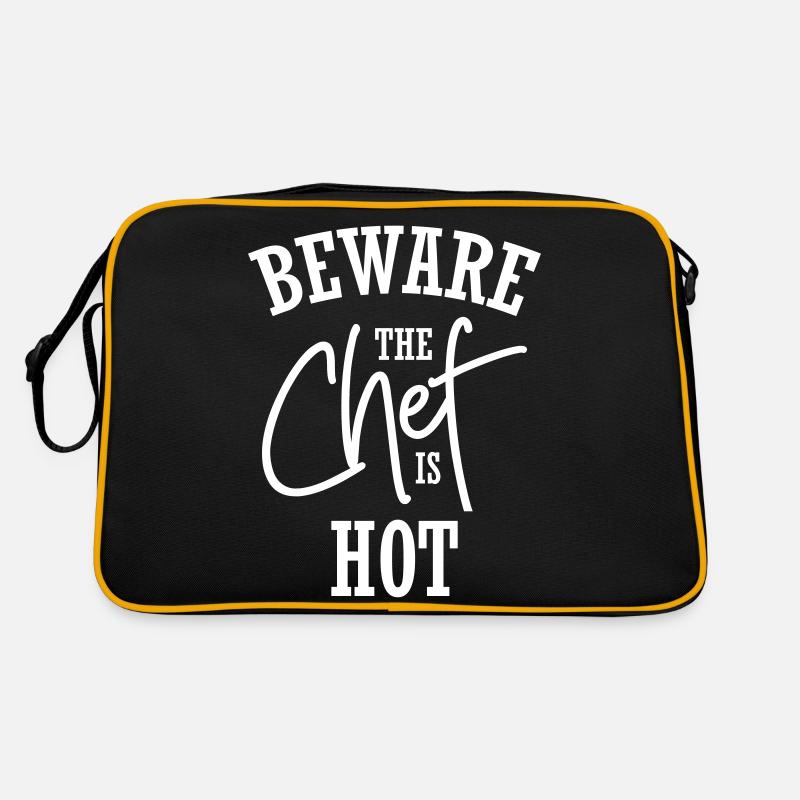 Beware the Chef is Hot Retro Tasche