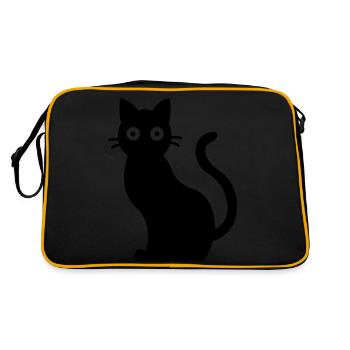 Chat Chat Noir - Sac Retro - noir/or - Dos