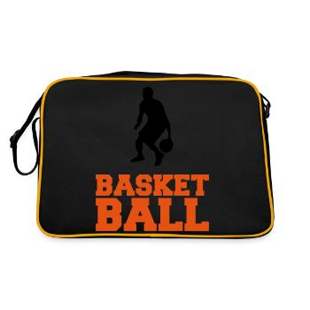 basketball - Retro Bag - black/gold - Back