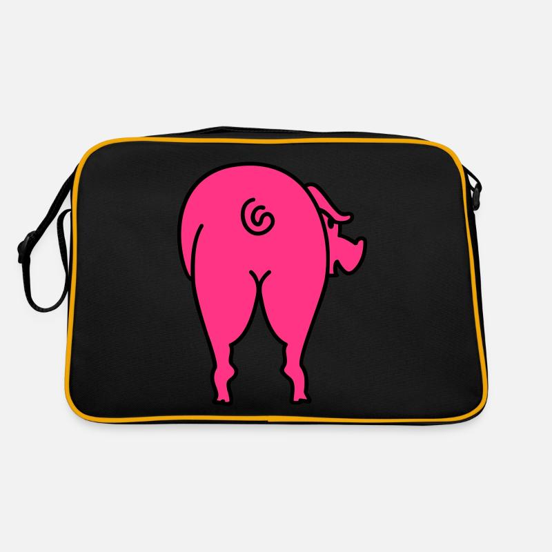 Pigs backside / Schwein von hinten (2c) Retro Bag
