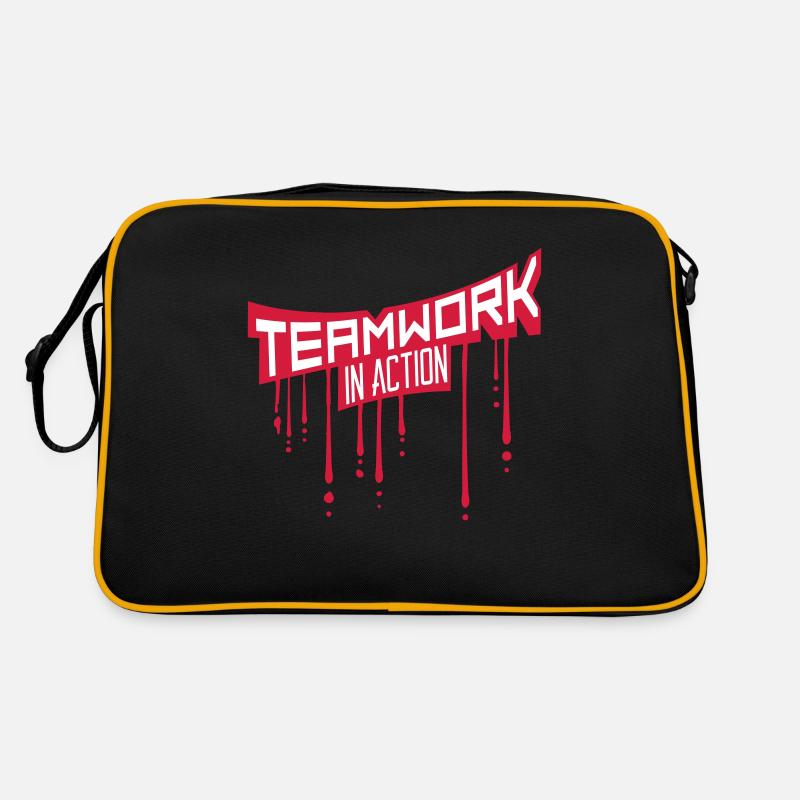 graffiti timbre tomber équipe travail d'équipe cool design Sac Retro