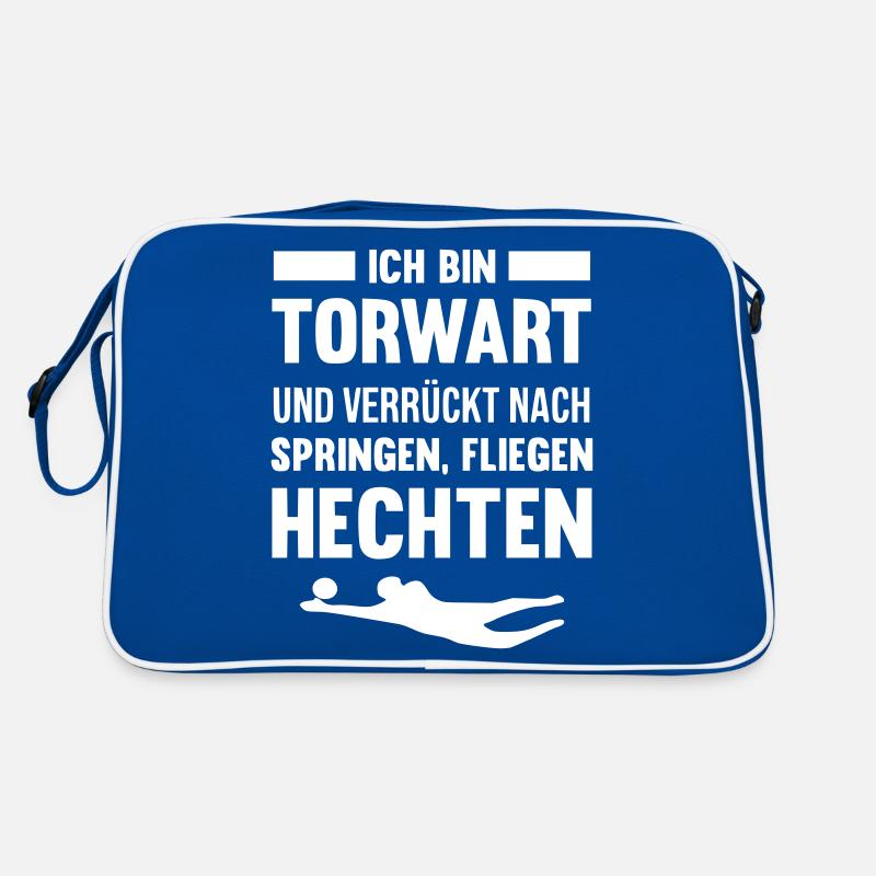 Torwart oder Torhüter Retro Tasche