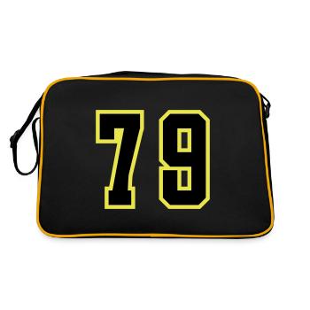 79 Number Leotard - Retro Bag - black/gold - Back