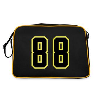 Maillot à numéros 88 - Sac Retro - noir/or - Dos