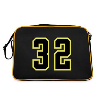 32 Number Leotard - Retro Bag - black/gold - Back
