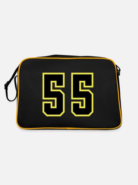 55 Number Leotard - Retro Bag - black/gold - Back