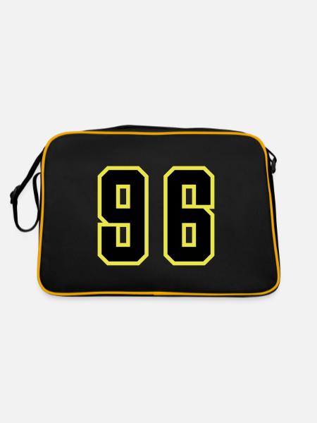 Justaucorps à 96 chiffres - Sac Retro - noir/or - Dos