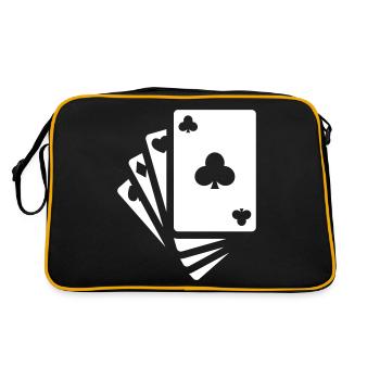 Icône de carte - Sac Retro - noir/or - Dos