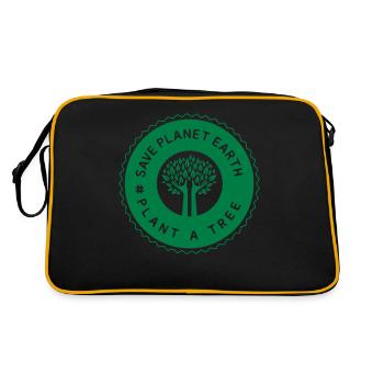 Protection de l’environnement Terre mère Protection de l’environnement Environnement - Sac Retro - noir/or - Dos
