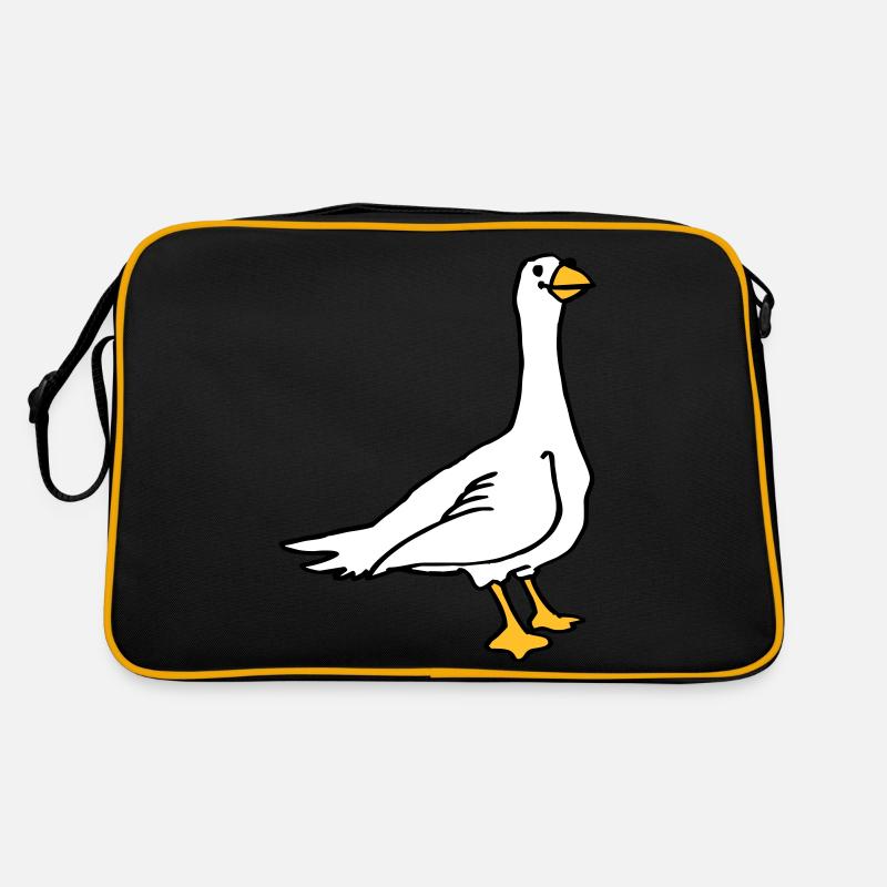 Oie - Sac Retro - noir/or