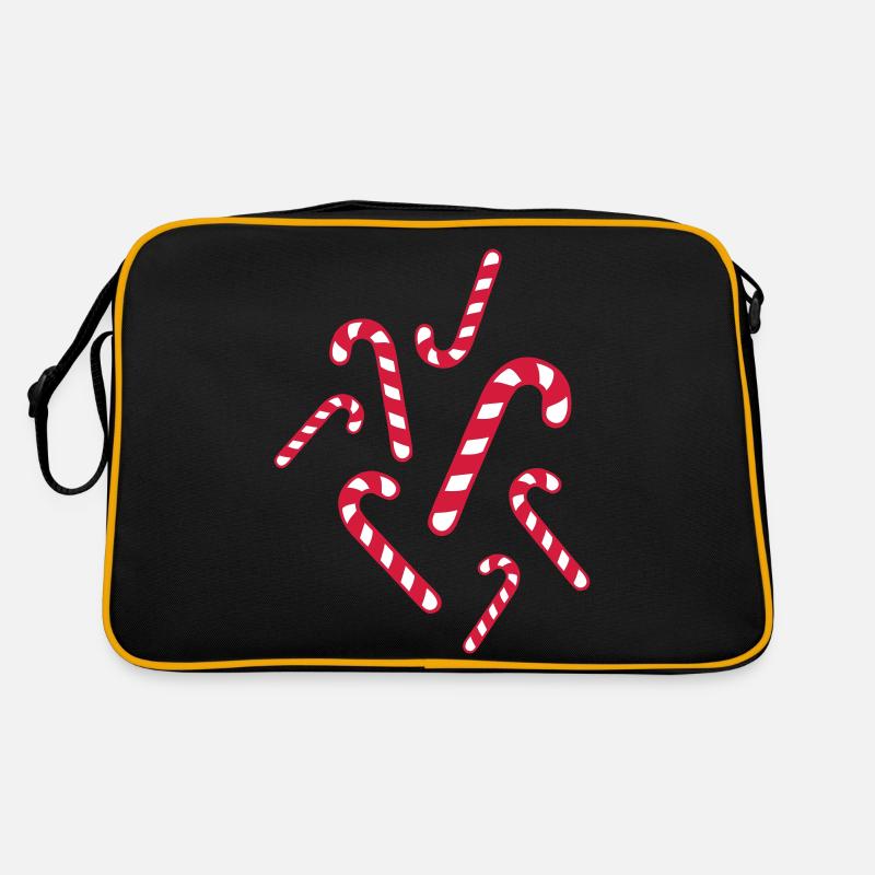 Candy cane christmas Retro Bag