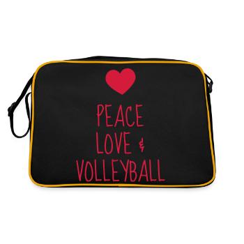 Volleyball - Volley Ball - Volley-Ball - Sport - Sac Retro - noir/or - Dos