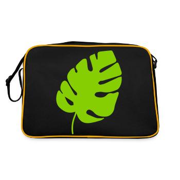 Leaf - Retro Bag - black/gold - Back