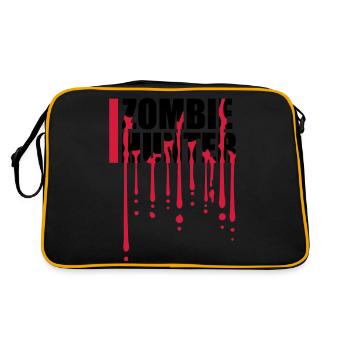 zombie hunter Halloween Quote - Retro Bag - black/gold - Back