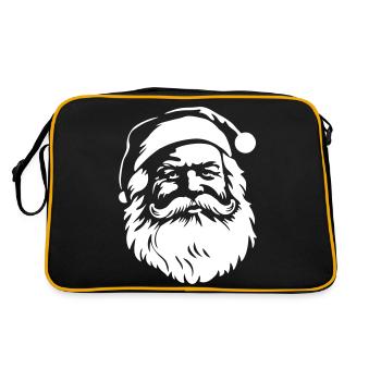 Merry Saint Nick,Santa Claus - Retro Bag - black/gold - Back