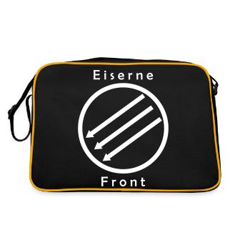 Eiserne Fron - Drei Pfeile - Retro Tasche - Schwarz/Gold - Hinten
