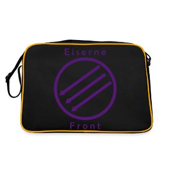 Eiserne Fron - Drei Pfeile - Retro Tasche - Schwarz/Gold - Hinten