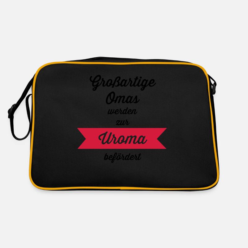 Großartige Omas - Retro Tasche - Schwarz/Gold