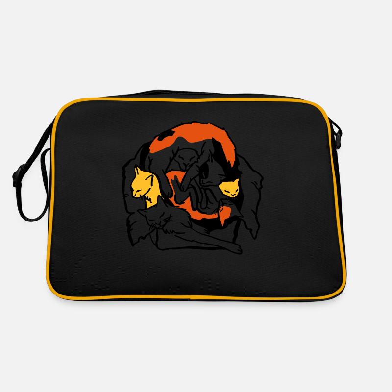 Katzen in Box Retro Tasche