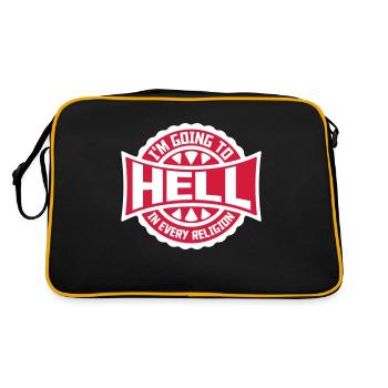 Aller en enfer - Sac Retro - noir/or - Dos