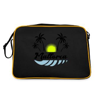 mallorca - Retro Tasche - Schwarz/Gold - Hinten