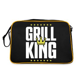 grill king - Sac Retro - noir/or - Dos