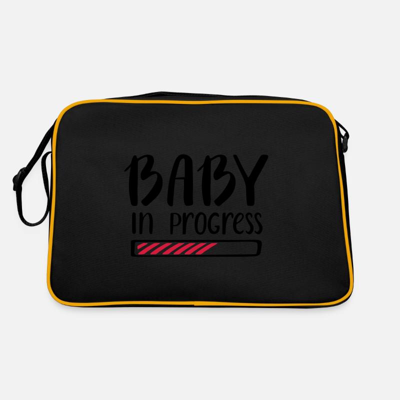 Baby in Progress Work Pregnancy Pregnant Retro Bag