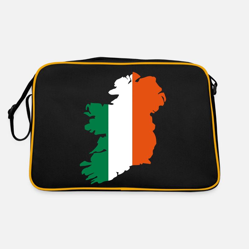 Irland - Retro Tasche - Schwarz/Gold