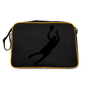 Men basketball - Sac Retro - noir/or - Dos