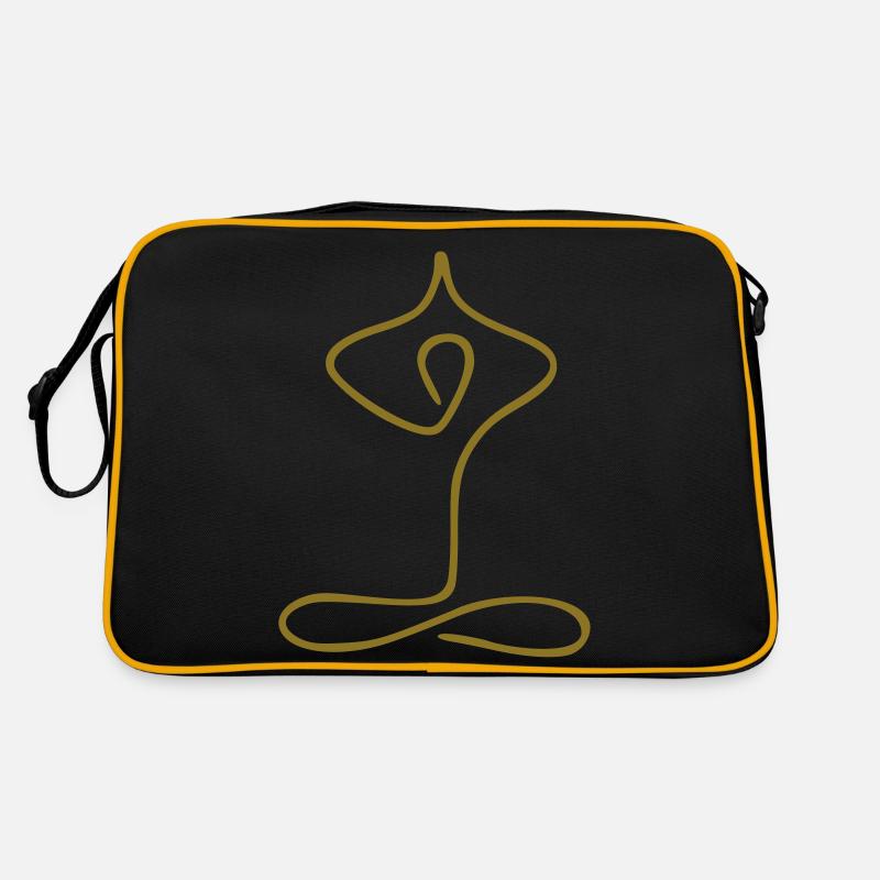 yoga - Retro Tasche - Schwarz/Gold