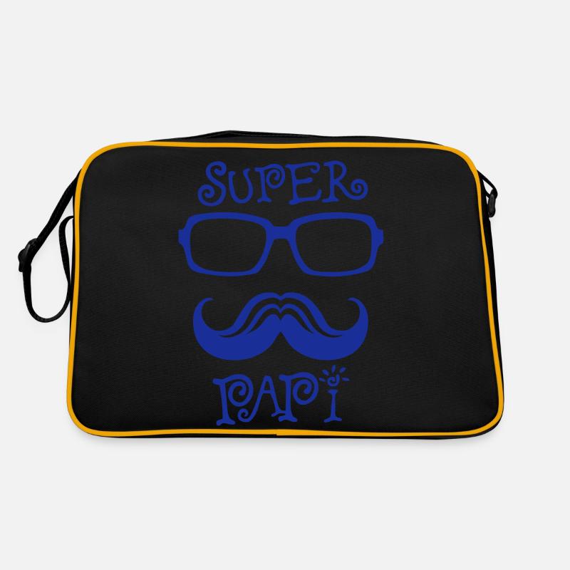 papi super lunette moustache logo 8 Sac Retro