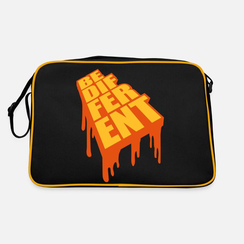 Be different Logo Design Retro Bag