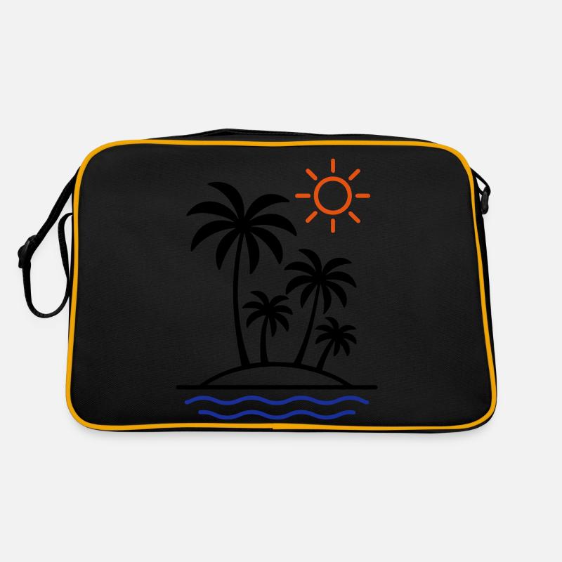 Island Summer Palm Trees Retro Bag
