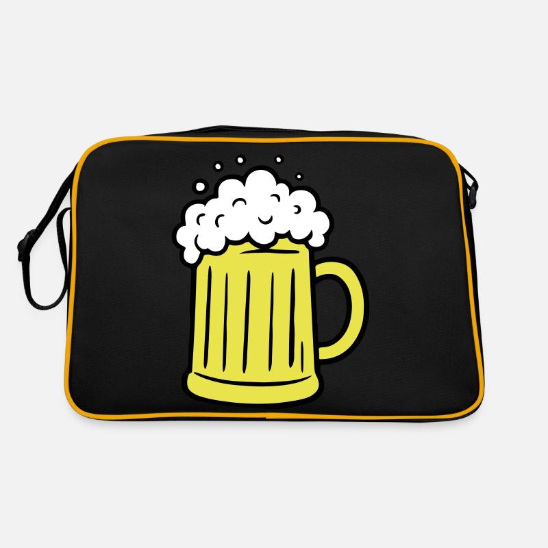 Bier Comic Bierglas Retro Tasche