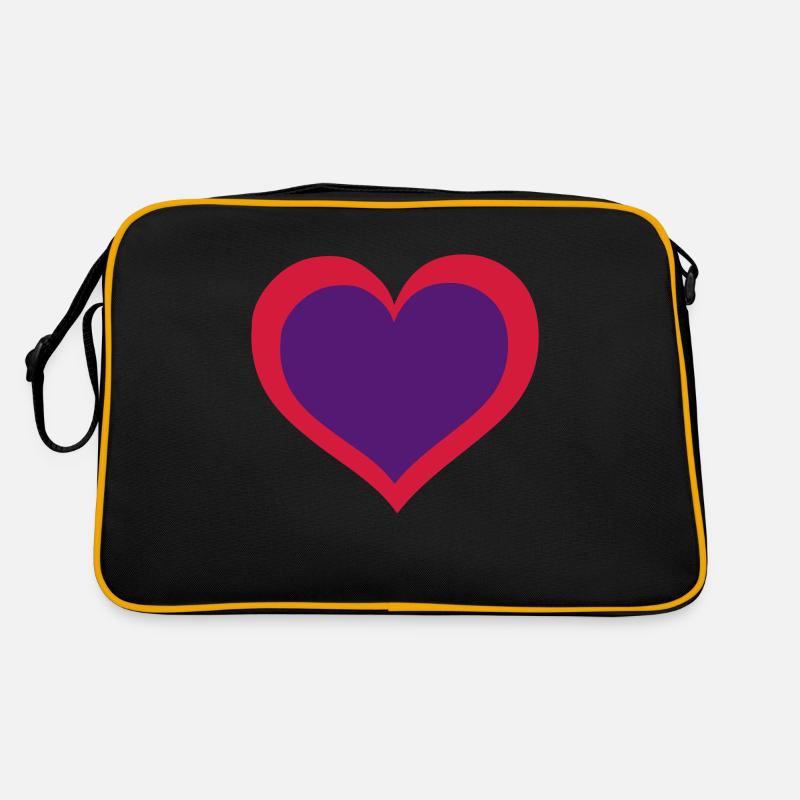 herz Retro Tasche