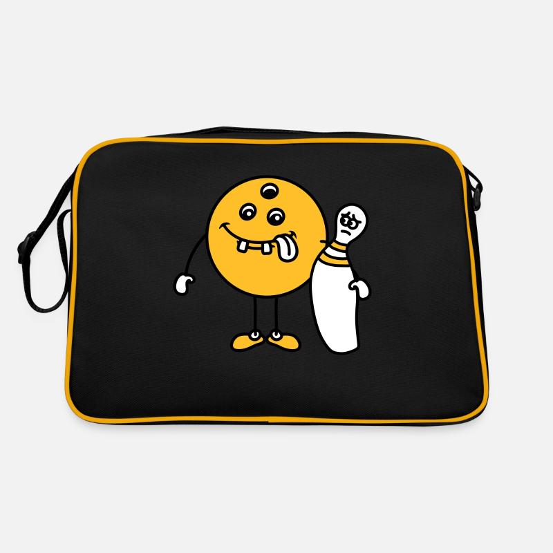 Funny Bowling Friends Retro Tasche