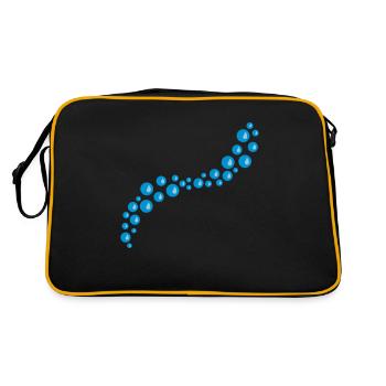 Bubbles Design - Retro Bag - black/gold - Back