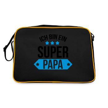Ich bin ein Super Papa ! - Retro Bag - black/gold - Back