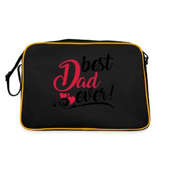 best Dad ever! - Sac Retro - noir/or - Dos