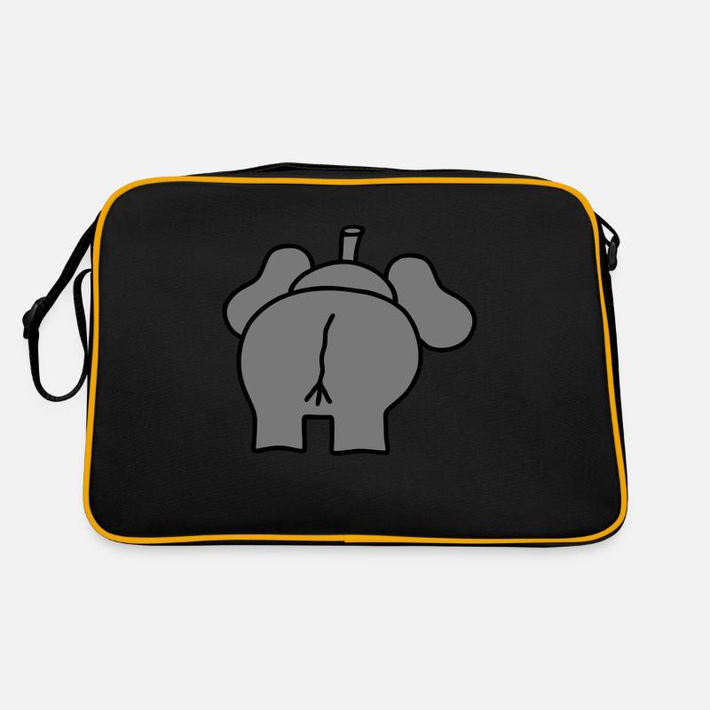 Elefant elephant - V2 Retro Tasche