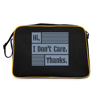 Salut je m’en fiche - Sac Retro - noir/or - Dos