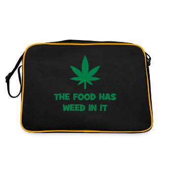 Le cannabis dans les aliments - Sac Retro - noir/or - Dos