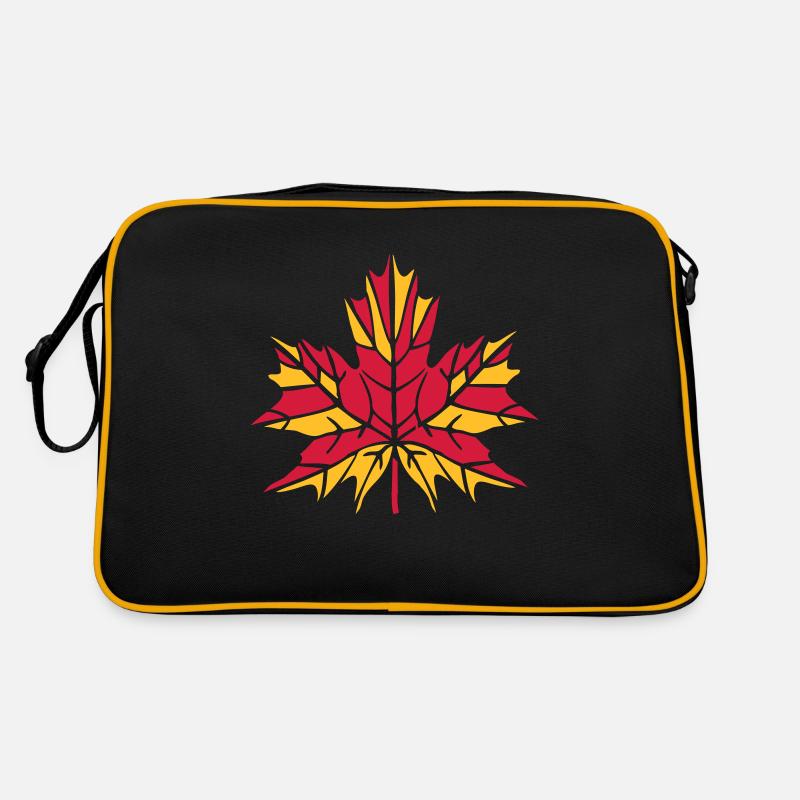 Herbstblatt Retro Tasche